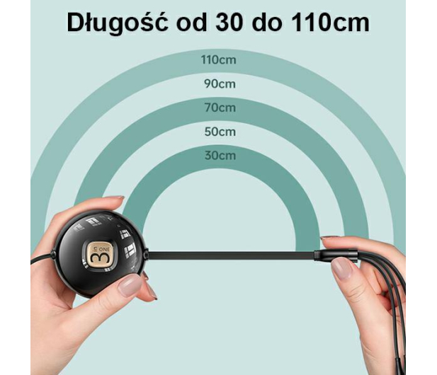USAMS Kabel 3w1 1m niebieski/blue(lightning/microUSB/USB-C - 1569046 - zdjęcie 5